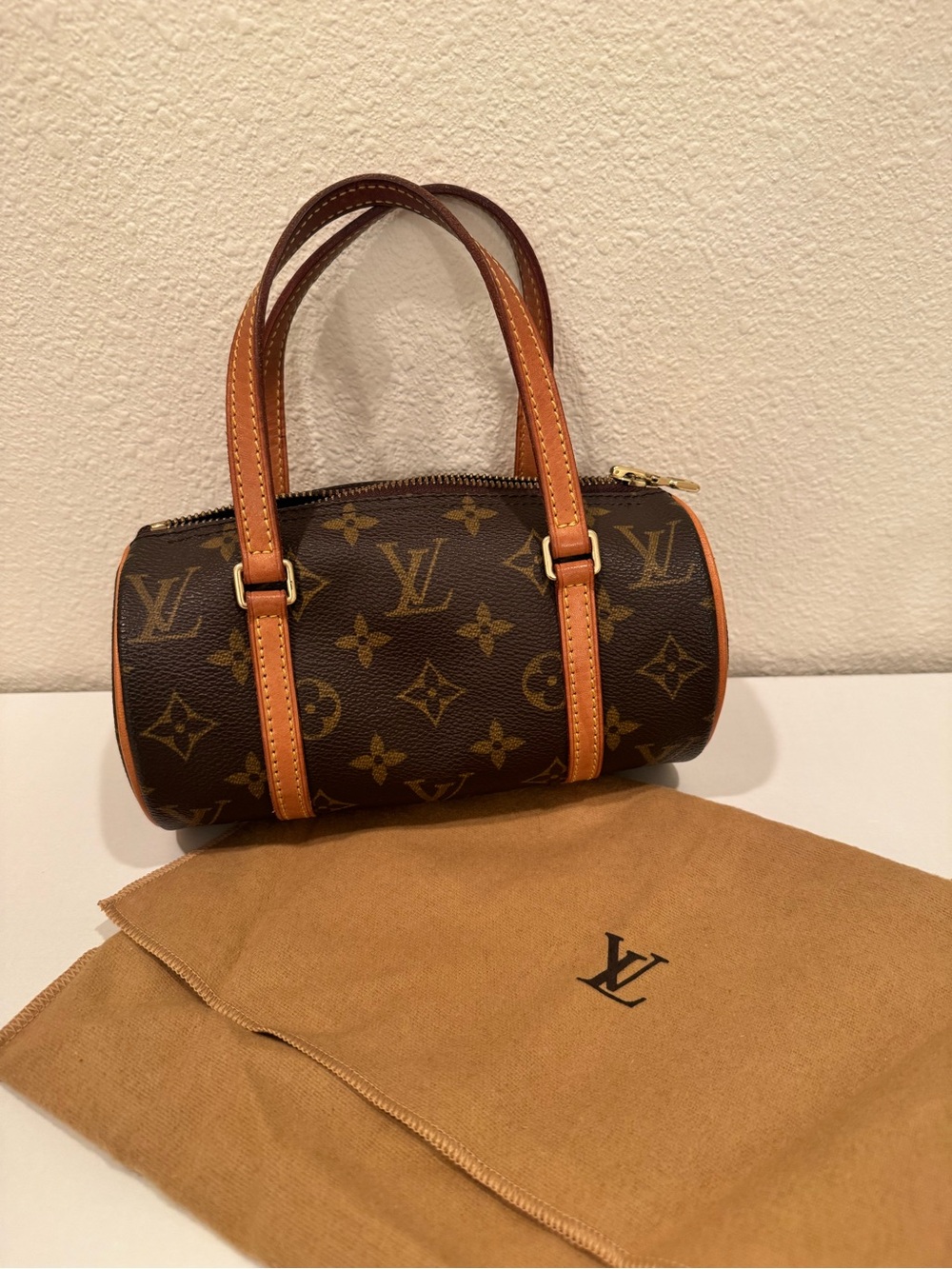 Vintage 2002 Louis Vuitton Papillon 19 Monogram Mini Bag M51389